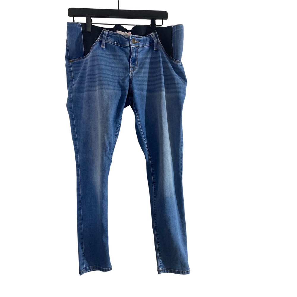 Isabel Maternity Jegging Women 10/30R Blue Excellent Skinny Elastic Side Panel